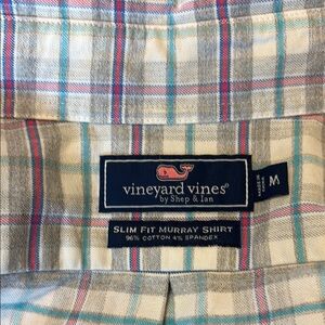 Vineyard Vines Murray Shirt in Blue and pink Plaid